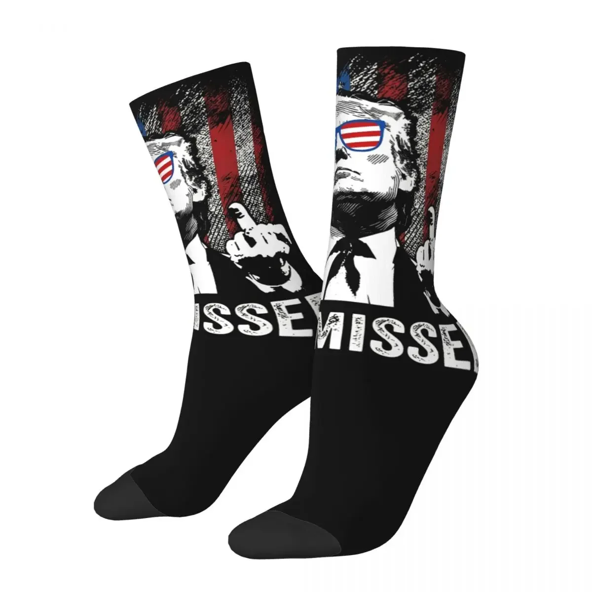 Shooting At Trump Rally Gift Socks for Women Men Breathable Printing Socks