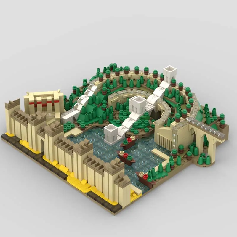 Nouveau 1372 pièces jardins suspendus ville Architecture bricolage éducation créative enfants brique jouet anniversaire bâtiment cadeau de noël bloc