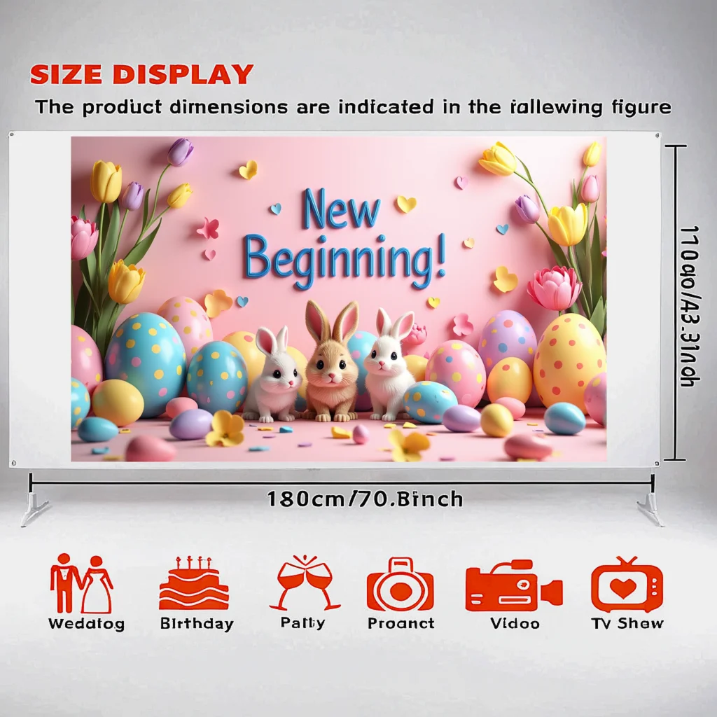 خلفية تزيين مشهد الربيع للاحتفال بعيد الفصح في الربيع #1