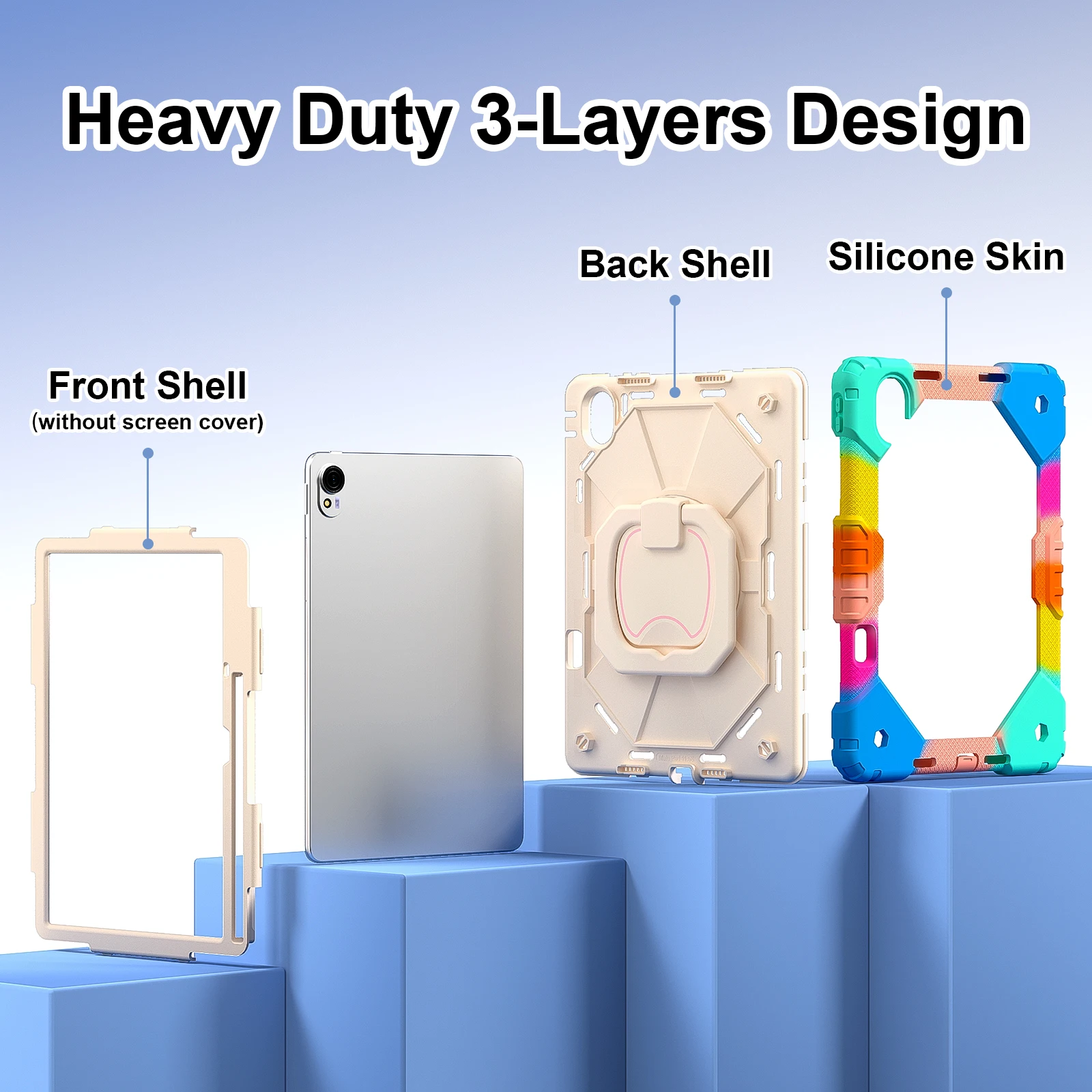 Armor Case For Huawei Matepad 11.5S SE 11 11.5 2023 2024 Tablet Hard PC Stand Shockproof Shell Kickstand For MatePad Air 11.5