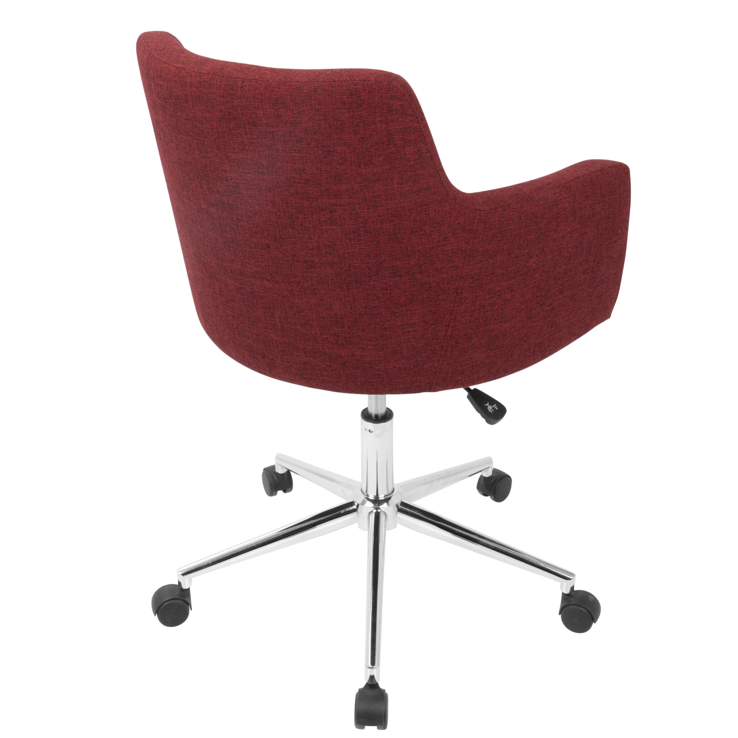 كرسي مكتب أحمر عصري قابل للتعديل من LumiSource ، دعم مريح ، تصميم حديث
