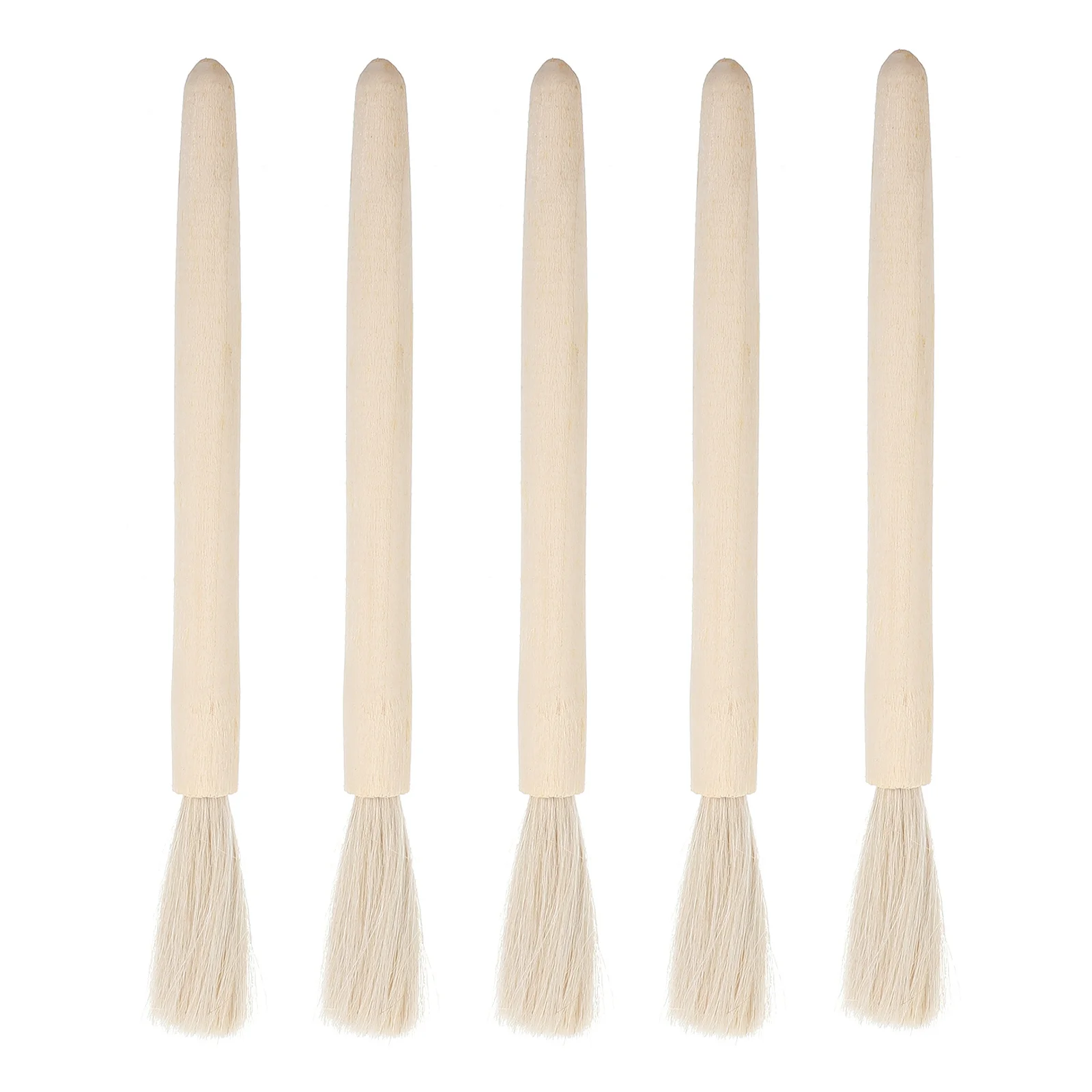 

5Pcs Durable Laboratory Balance Cleaning Brush Fine Bristles No Dead Corners Reusable Design Smooth Handle Surface