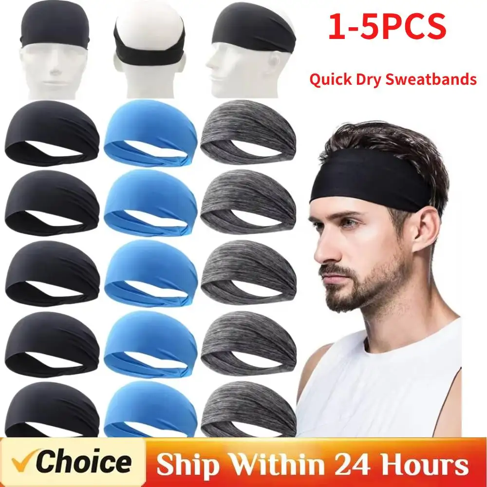 

Elastic Sports Headbands Sweat Absorption Headdress Quick Dry Workout Headband Anti-slip Breathable Sweatbands for Yoga Running