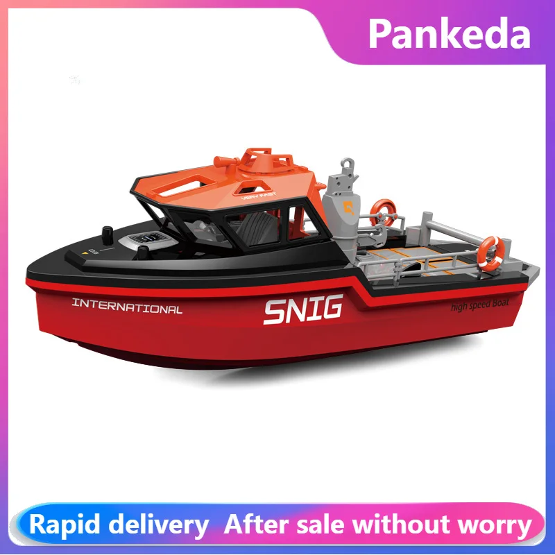 

New 694 RC Tugboat 1/32 Mini Boat 2.4G brushless Motors 10KM/H Remote Control Ship Electric Watercraft Model Toys for Kids Gift