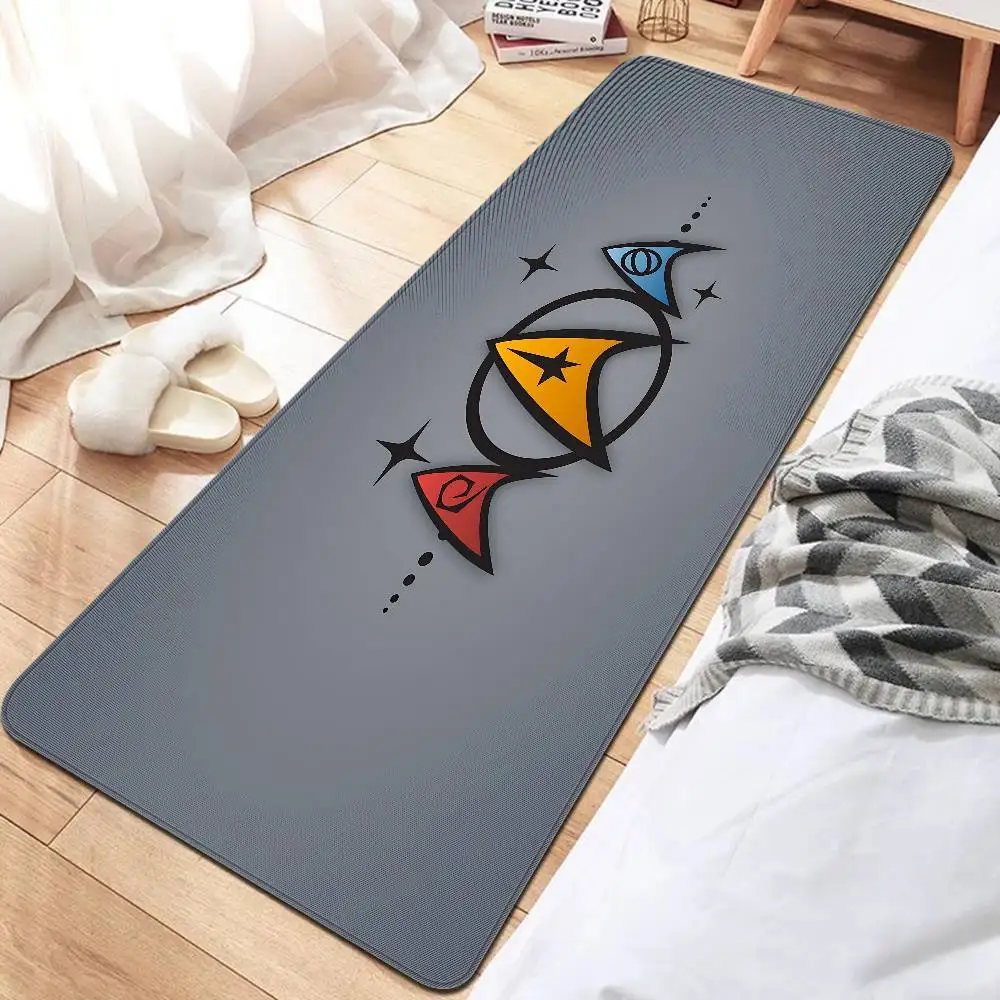 Classic Sci-Fi Series S-Star T-Trek Hallway Carpet Washable Non-Slip Living Room Sofa Chairs Area Mat Kitchen Doormat Area Rug