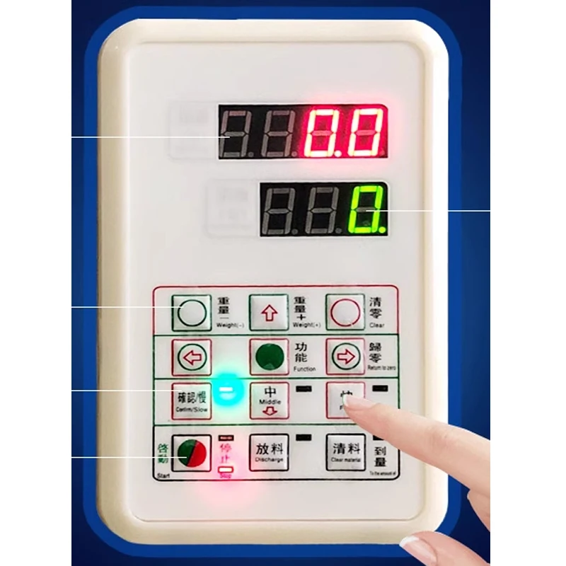 

1-100g Double-scale Automatic Weighing Filling Machine Granule Powder Filling Machine For Tea Bean Seed Particle 220/110v