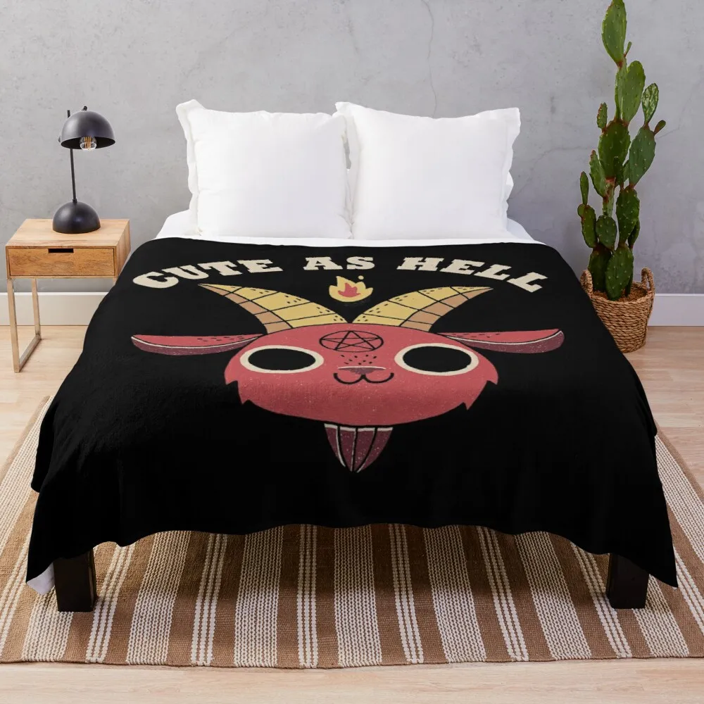 

Cute As Hell Throw Blanket custom blanket baby blanket comforter blanket king flannel blanket
