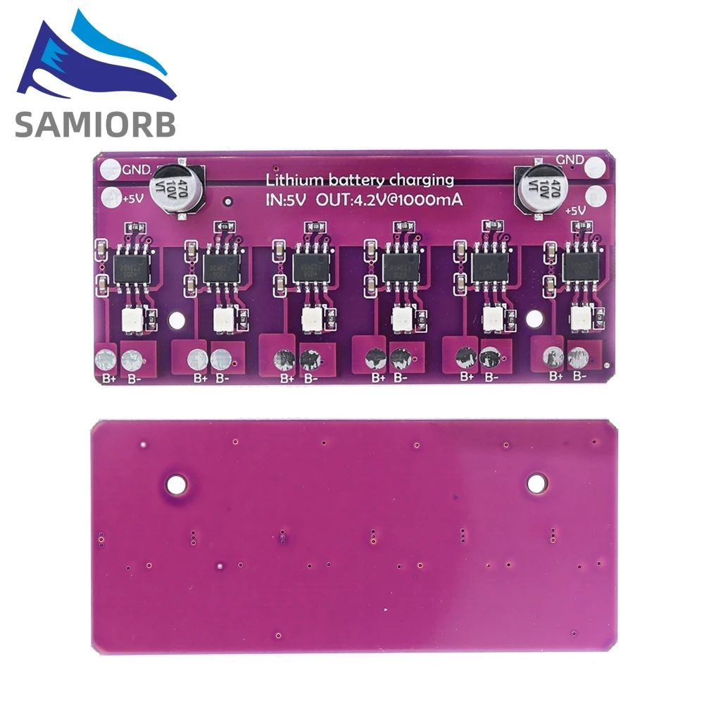 18650 Charging Module Lithium Battery Charger Board 4056 5V 1A PCB Circuit Board Charger Array  Electric Scooter Accessories