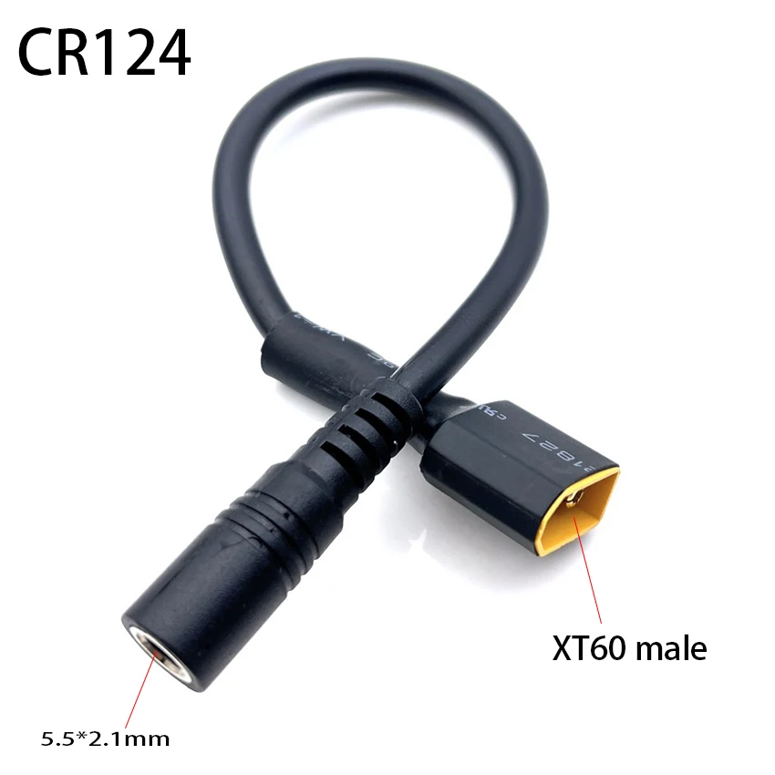1PCS XT60 Plug Male/Female Cable Wire to DC 5.5*2.1mm Connector Battery Charging Adapter Cable For RC Battery Charger