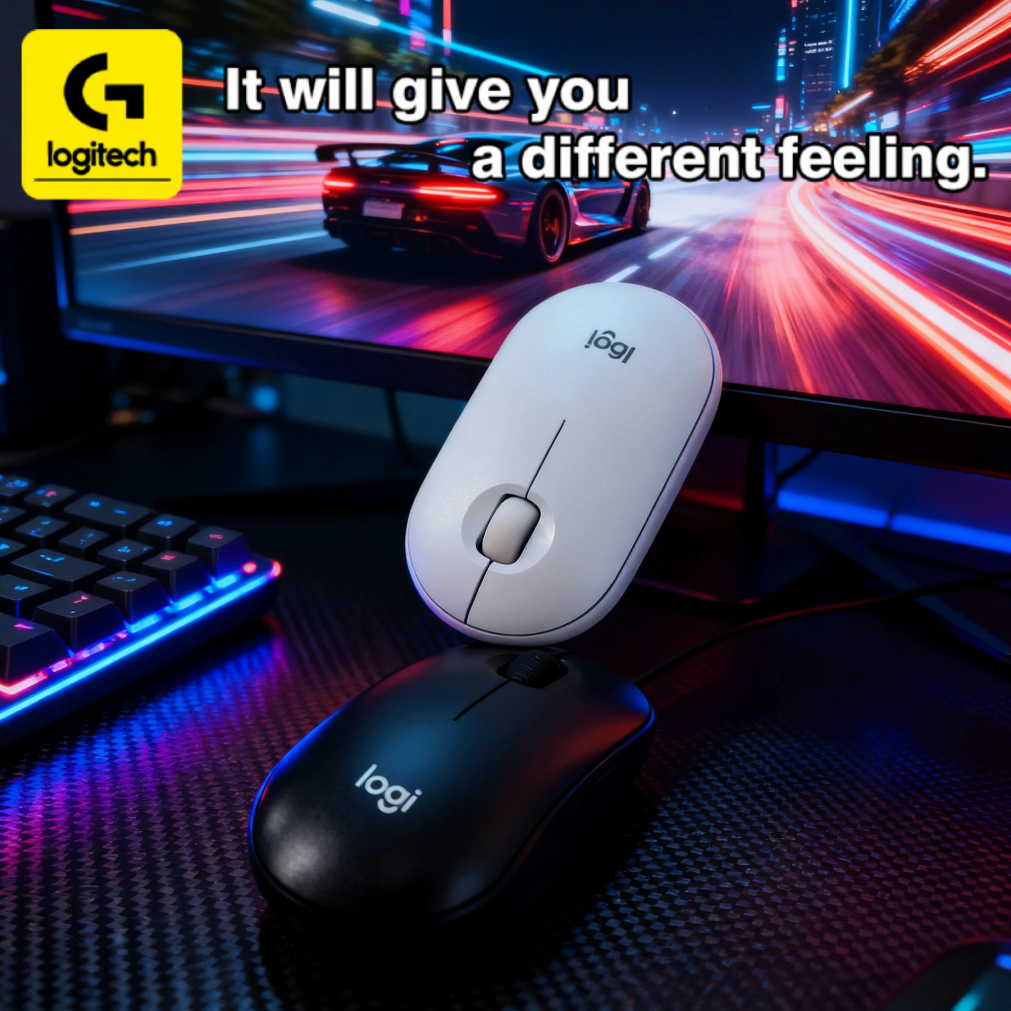 

The stylish and portable Pebble M350/M750 features silent dual-mode operation and is compatible with laptops