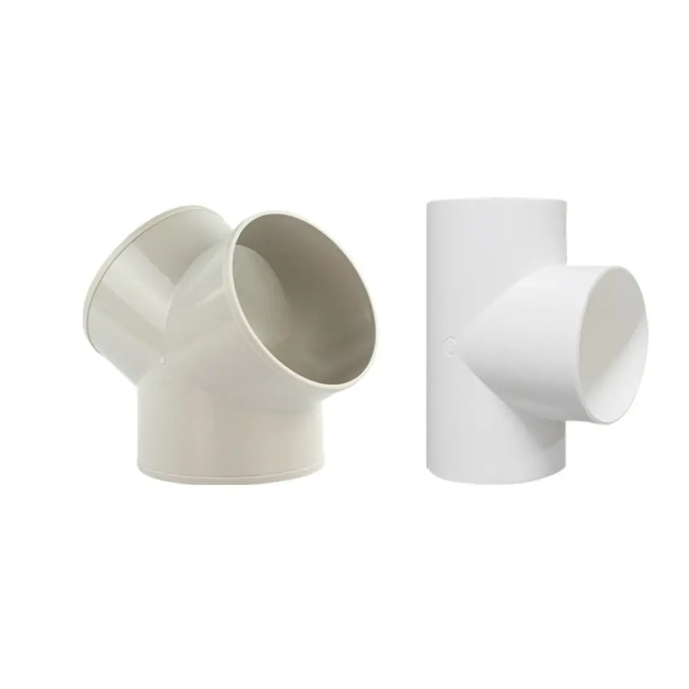 

Соединитель сливного шланга из полипропилена, утолщенные герметичные фитинги для выхлопной трубы из ПВХ, герметичные, прочная твердость, Y-образный фитинг для круглой трубы, ванная комната