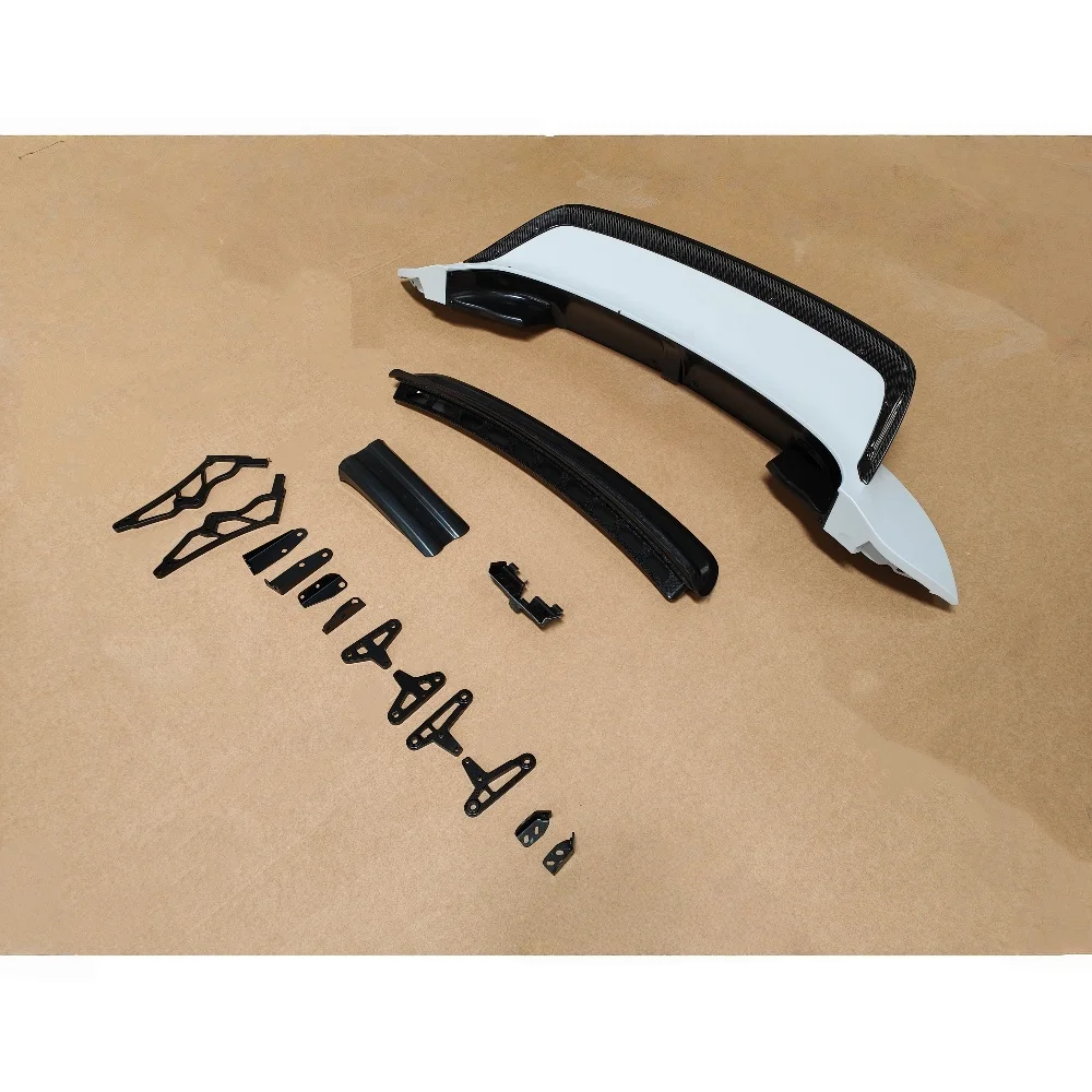 

Dry Carbon Fiber T-Style Rear Wing Spoiler for Porsche 992.1 Carrera 911 (2020-) Retrofit/Upgrade Kit