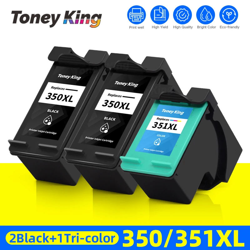 

350XL 351XL Ink Cartridge Replacement For HP350 For HP351 Photosmart C4380 4480 4580 4270 4275 4483 Deskjet D4200 D4260 D4263