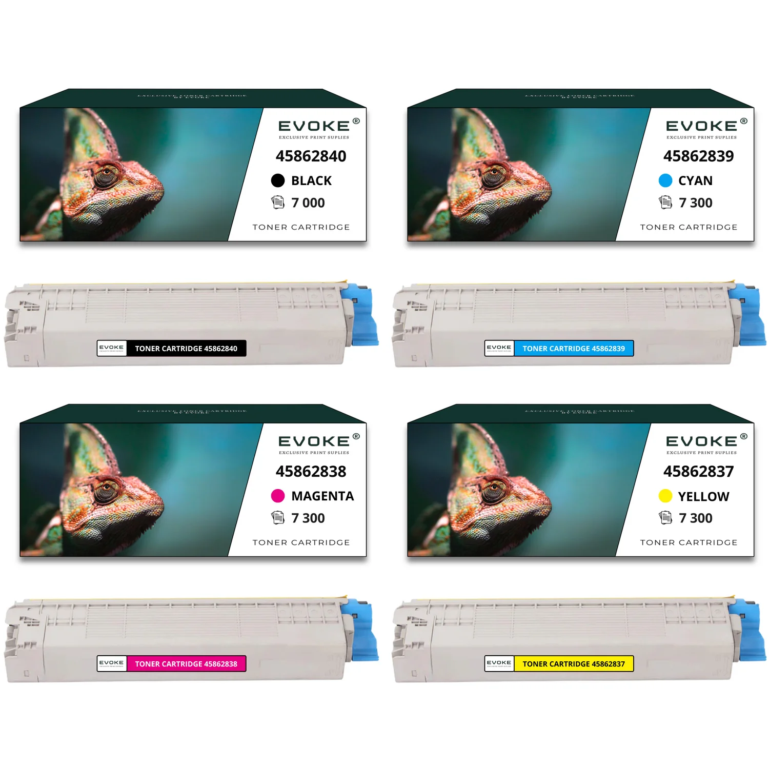 4x Toner Voor Oki C853 Printer | Mc853 Mc853dn Mc873 Mc873dn Cmyk Kit