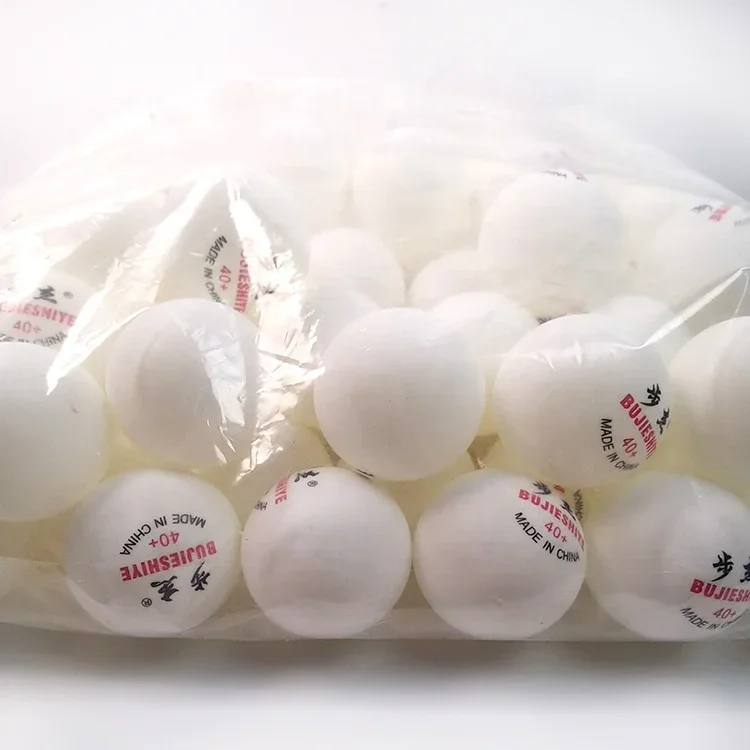 Sports Training Table Tennis Balls 40+ ABS White / Yellow Portable Ping Pong Ball Bulk Packs for Indoor Outdoor Table Tennis