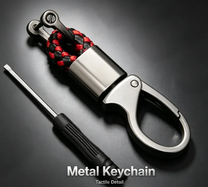 Personalize Logo Braid Rope PU Leather Keychain Laser Custom Name Number Car Keyring For Man and Woman Bag Key Chain Ring