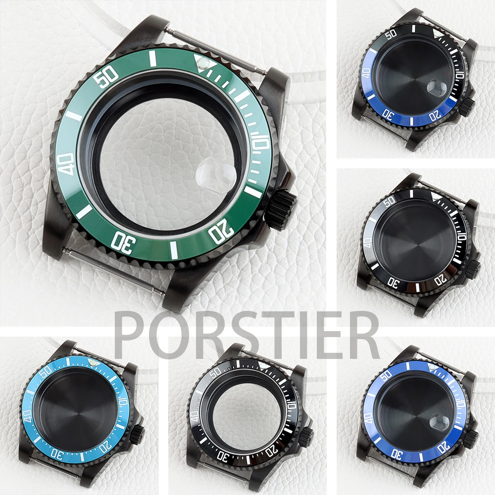 

Black 40mm NH35 Case Solid 316L Stainless Steel for SUB NH34 NH35 NH36 NH38 Movement 28.5mm Dial Waterproof Watch Case