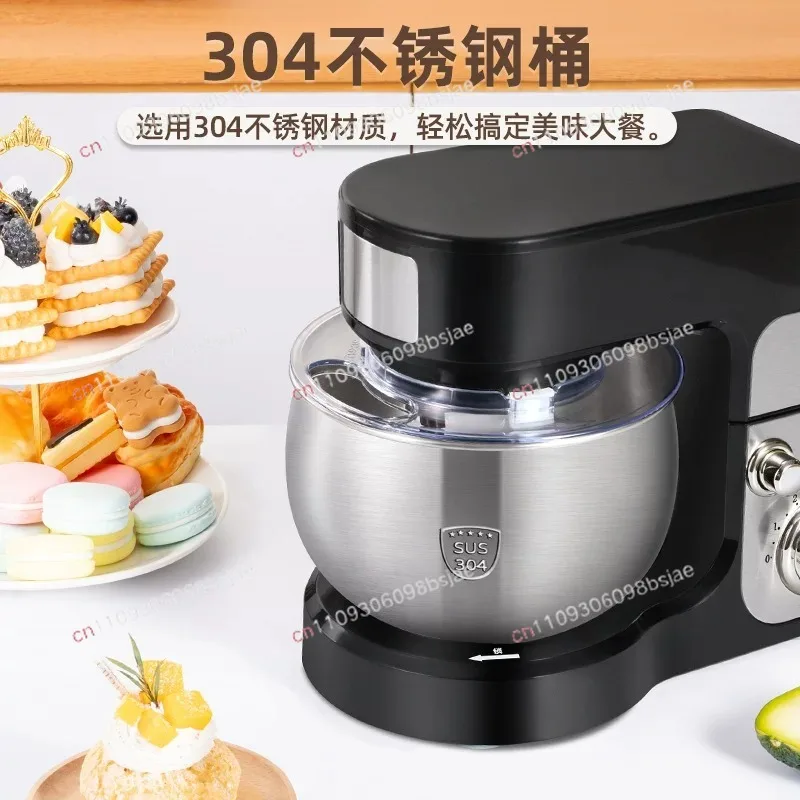 3/3.5L Bowl Stand Mixer Electric Chef Machine Flour Mixing Blender Food Processor Kneading Cake Bread Dough Whisk Eggs Beater EU