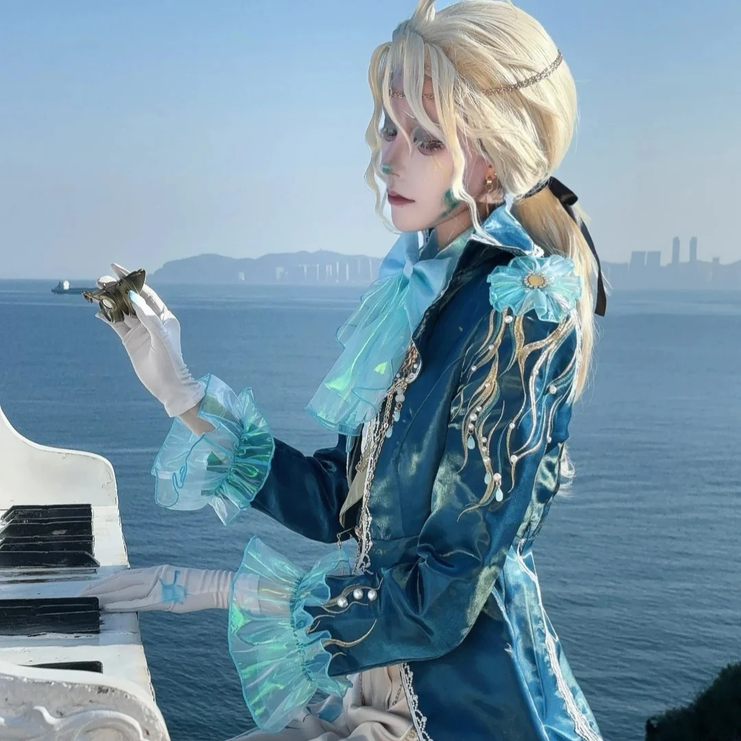 لعبة الهوية الخامس فريدريك كريبورغ تأثيري حلي مجموعة الملحن كوس شبح الشراع جديد الجلد تأثيري الملابس مجموعة الرجال الكبار الملابس