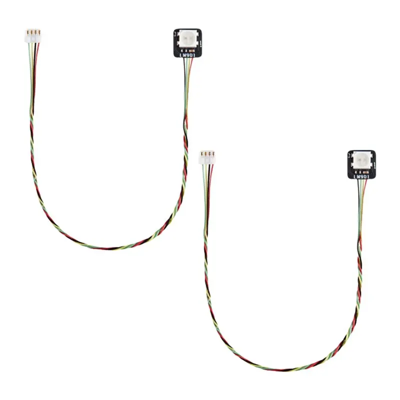 

Для Bambulab Cyberbrick 2 шт. для платы светодиодов W S2812 RGB с 4-контактным разъемом и компонентами для 3D-печати IDC0.8