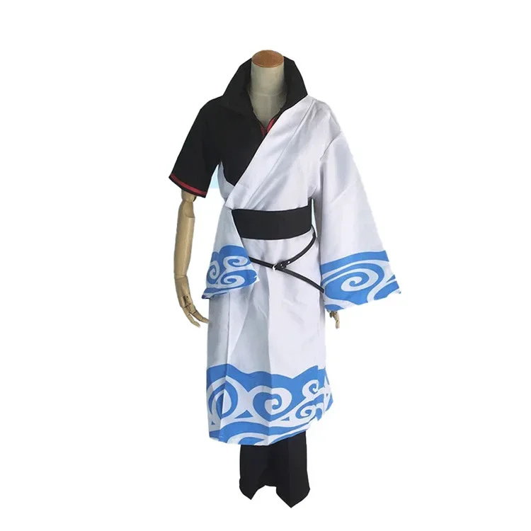 Anime Gintama Cosplay Sakata Gintoki Costume da uomo