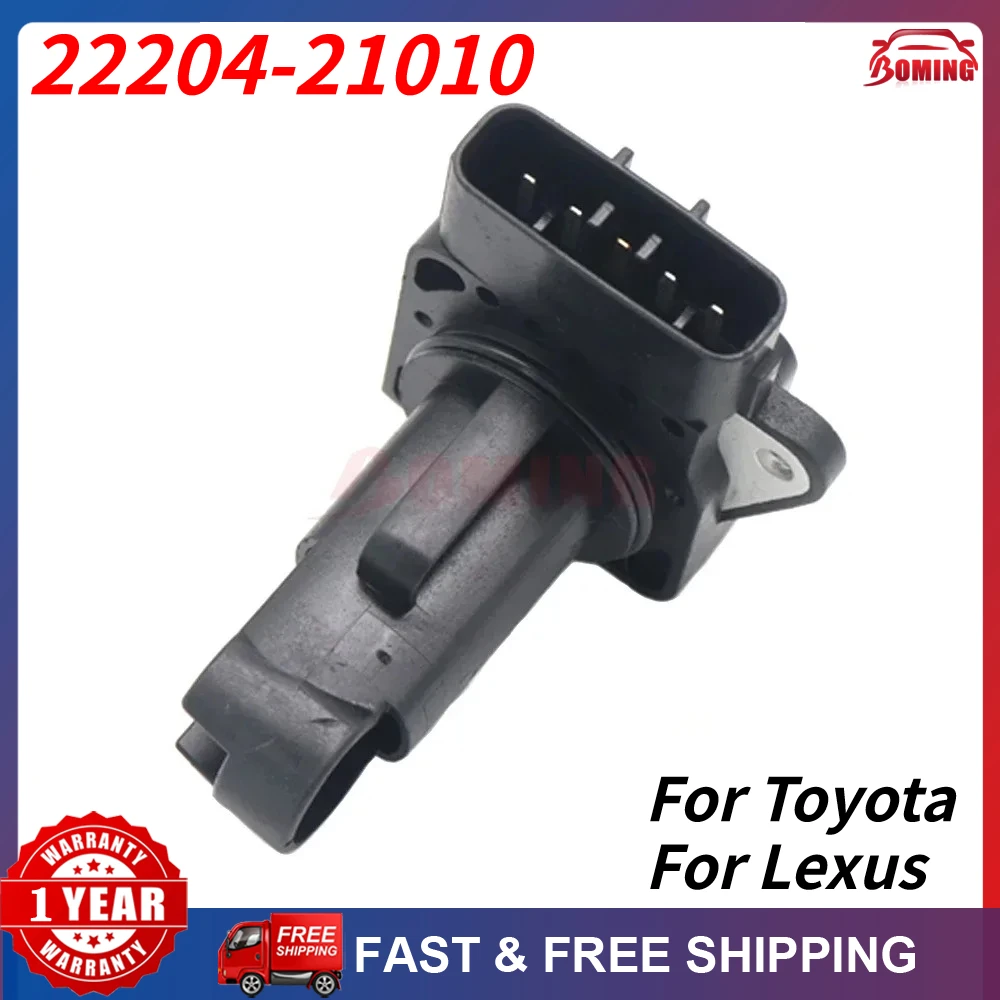 

22204-21010 Автомобильный датчик массового расхода воздуха MAF, новый для Toyota Highlander Avalon Camry Corolla для Lexus ES300 ES330 GS300 GS430