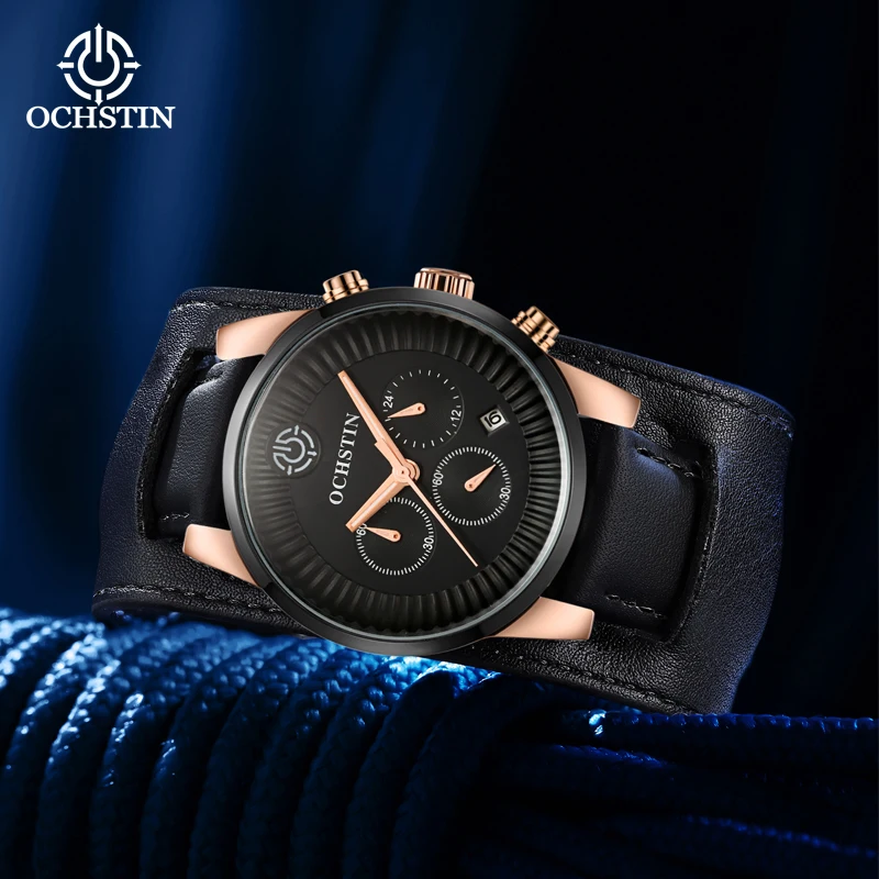 ochstin-waterproof-multifunctional-quartz-movement-watches-man-leather-watch-strap-mineral-hardened-glass-gentleman-watch