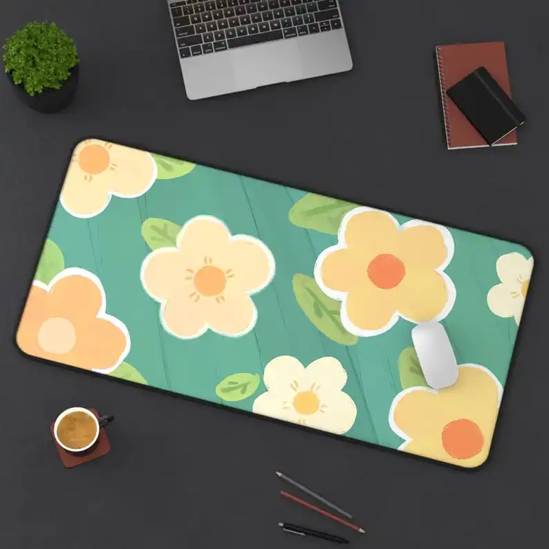 

Cute Floral Pattern Mouse Pad, Lovely Desktop Decoration, Non-slip and Waterproof Mouse Pad, A Perfect Gift for Your Friends.