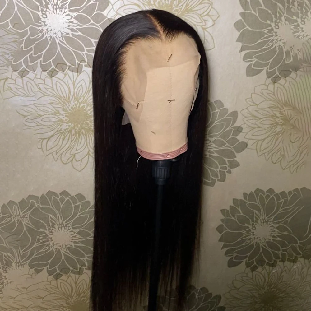 مستقيم الدانتيل شعر مستعار أمامي 13x6 13x4 hd شفاف الدانتيل الباروكة الأمامية 200 الكثافة الطبيعية الأسود العظام شعر طبيعي مفرود الباروكات