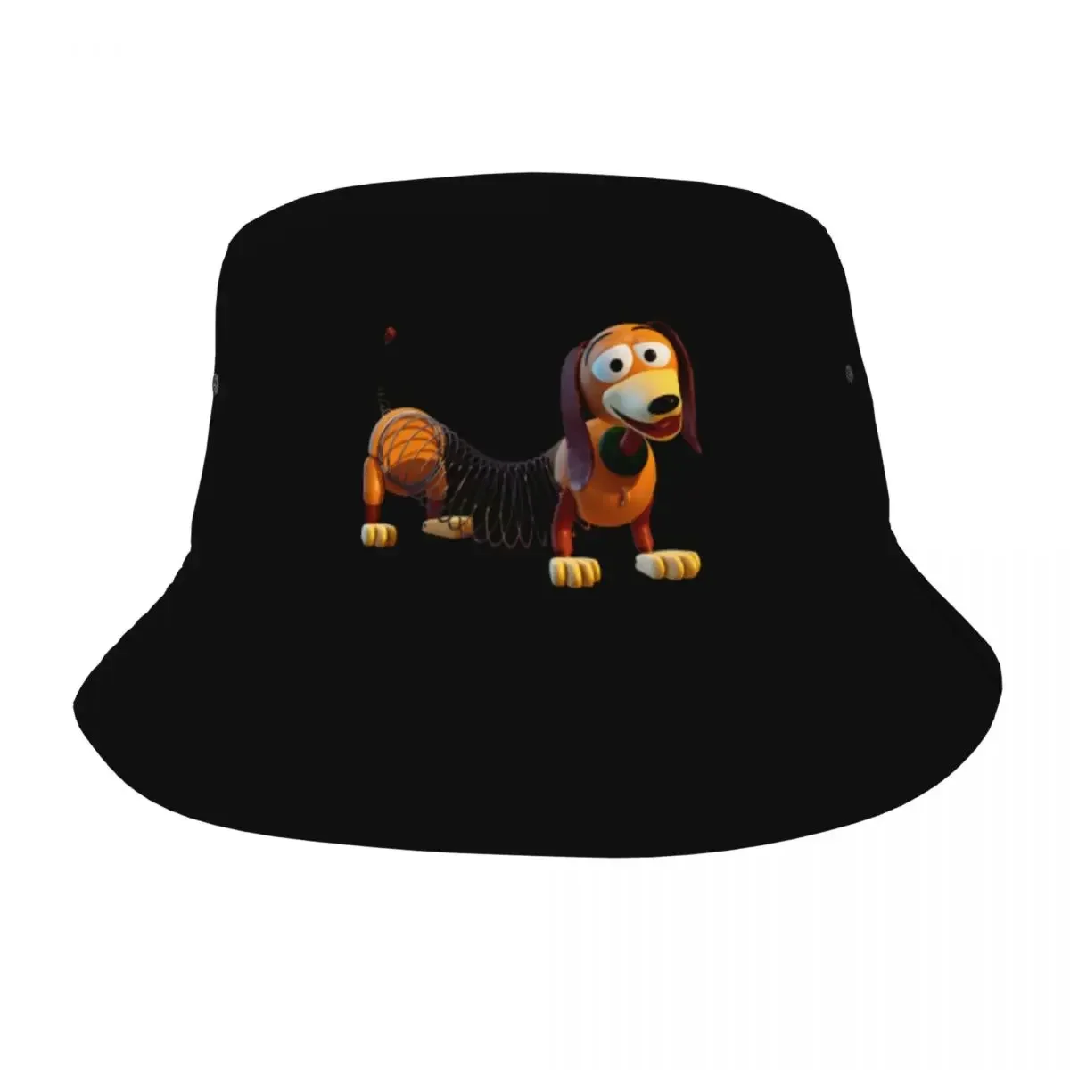 Slinky Toy Story Cartoon Bucket Hats Summer Beach Vacation Getaway Headwear Merch Fishing Cap for Girl Bob Hat UV Protection