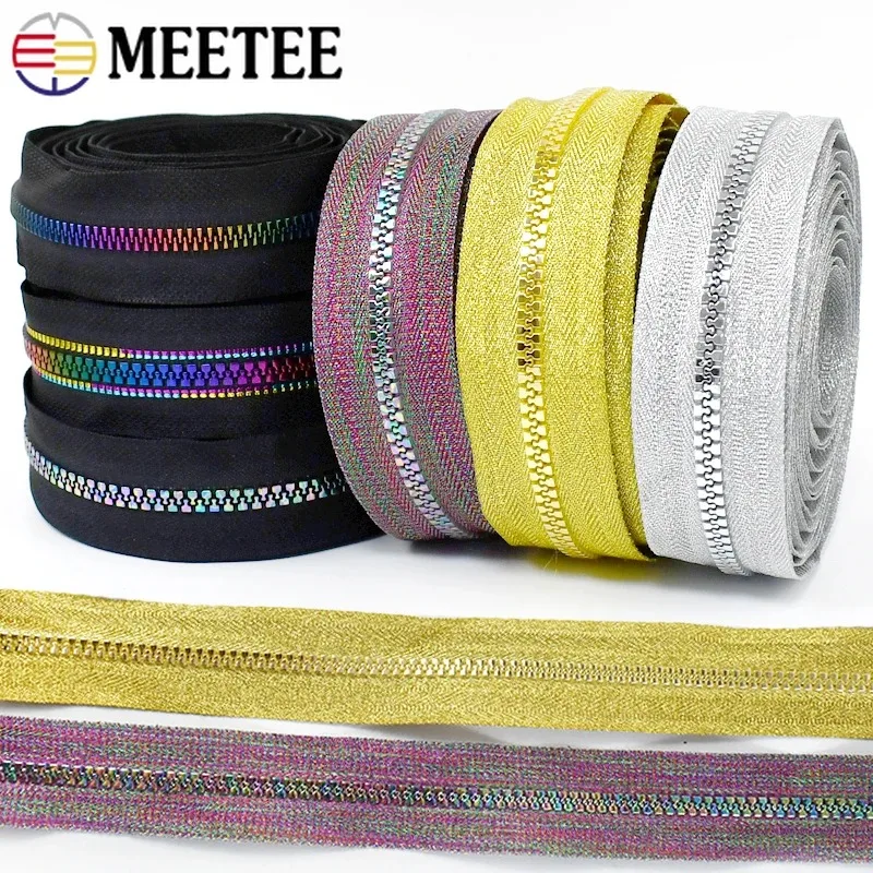 

2-5Meters 5# Resin Zippers for Sewing Bags Jackets Decorative Zipper Tapes Garment Replacement Zips Repair Kits DIY Accessories