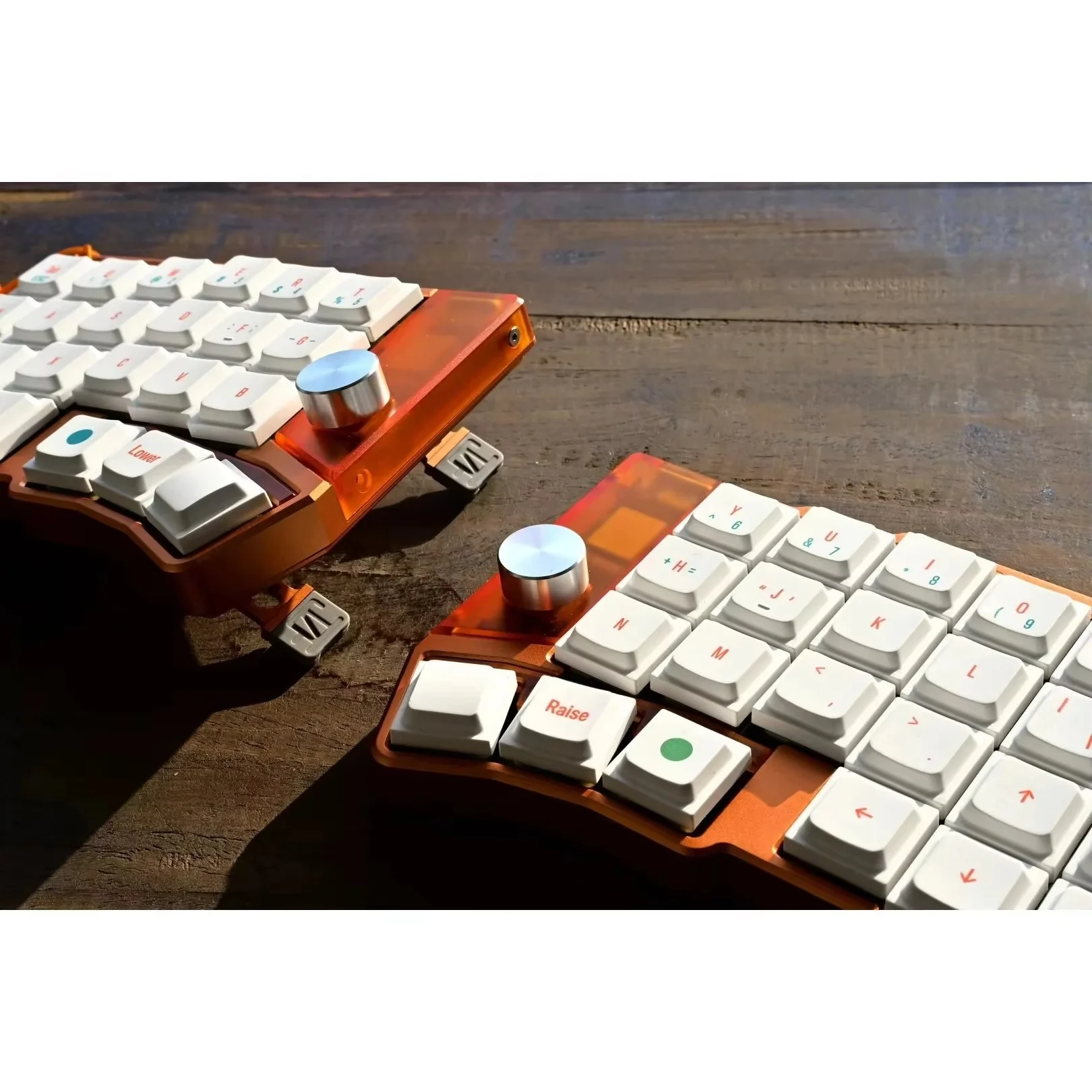 Jezail Funder Cornix Split Keyboard Low Profile CNC Aluminum Case