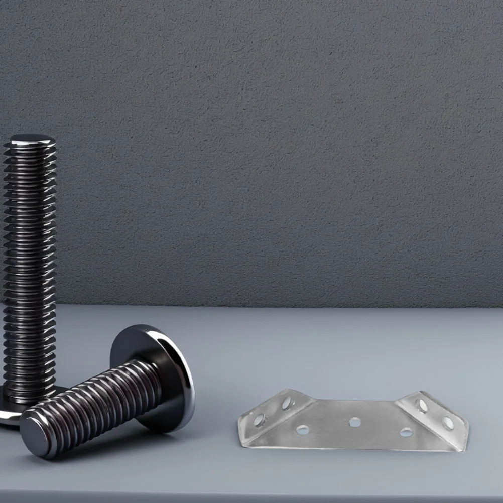 

12Pcs Corner Connector Stainless Steel Angle Brackets for Tables Cabinets Chairs Corner Support Braces