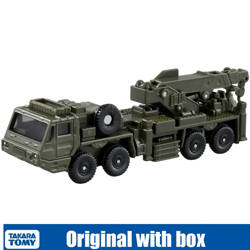 NO.141 156949 Takara Tomy Tomica Self-Defense Force Heavy-duty Wheeled Rescue Crane Diecast Alloy Car Model Toy Sold By Hehepopo