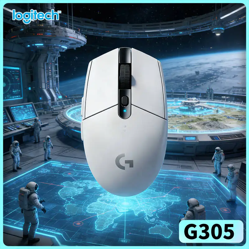 

Беспроводная игровая мышь Logitech G305 LIGHTSPEED, 12000 DPI HERO, 6 настраиваемых кнопок, 250 часов автономной работы, совместимость с ПК и Mac