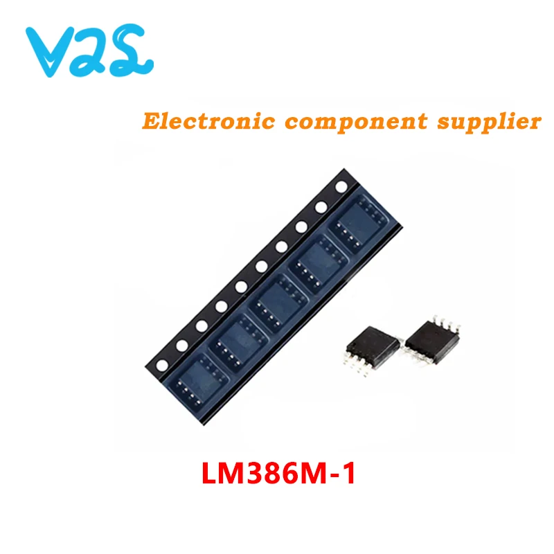 LM386M-1 LM386M LM386 SOP SMD Amplificador Circuito SOP-8, 100% Novo