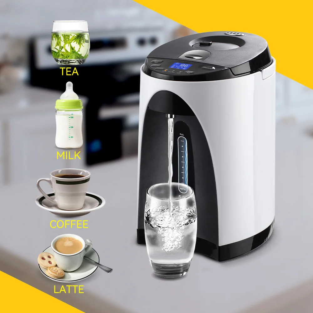 

Customizable Electric 5 Litres Hot Water Dispenser Stainless Steel U Shape LCD Temperature Control for Household Office Use