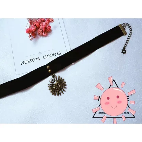 Реквизит для косплея из фильма Леона, профессиональная Лолита, Матильда, кулон «Солнце», шейная цепочка, ожерелье, женский воротник, женская одежда, аксессуары