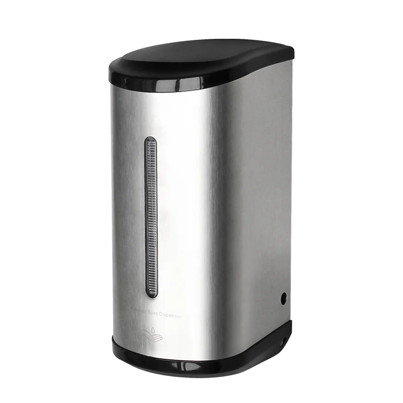 

Stainless Steel Large Capacity Wall Mounted Touchless Soap Dispenser Hand Free Automatic Infrared Sensor Liquid Dish Soap Pump