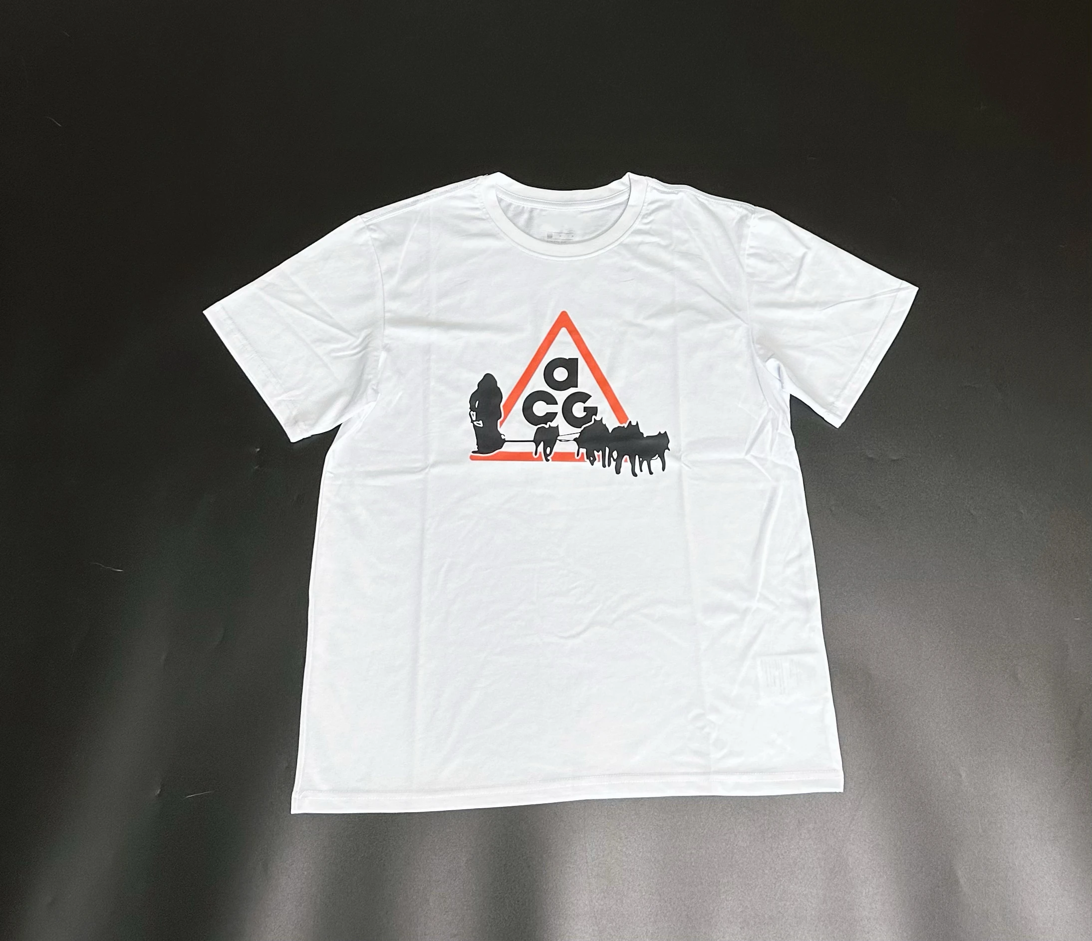 

2025 Summer New Outdoor High End Brand A G Dog Sled Printed Sports Basketball Casual Loose Short Sleeved T-shirt Harajuku Unisex
