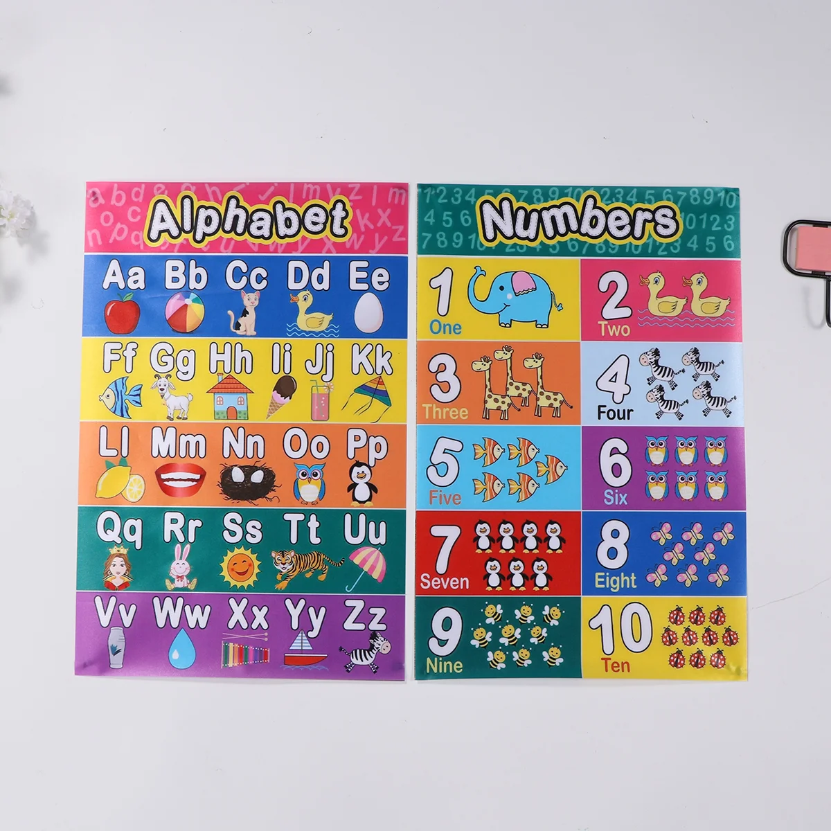 Early Educational Alphabet Mathematics Children Kids Wall Chart Poster Office School Education (30x45cm)