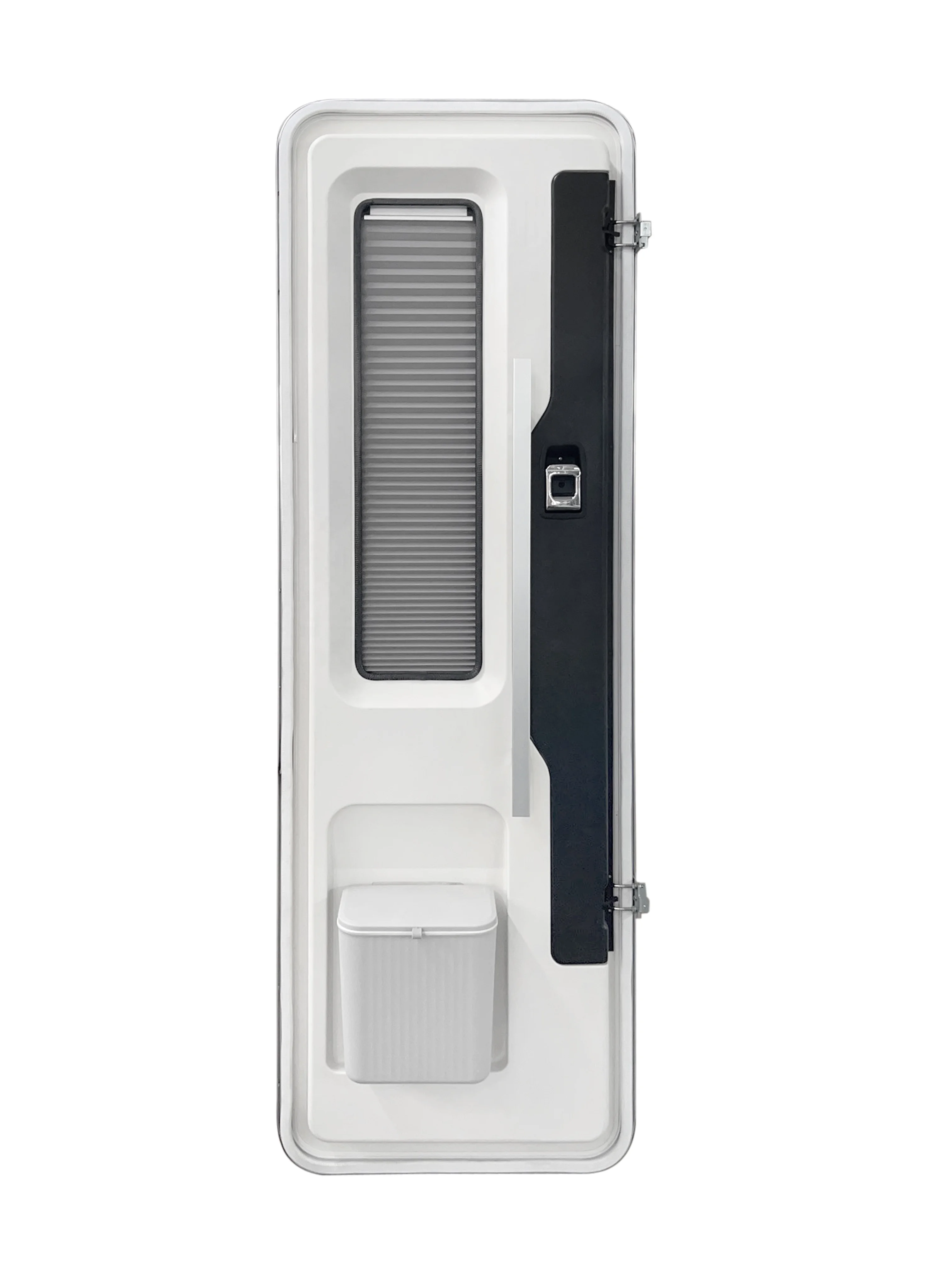 Aluminum Alloy 610x1800mm Door Camper Van Caravan RV E-Mark Certified Double Layer Acrylic Glass Black Frame SUS304 Hardware