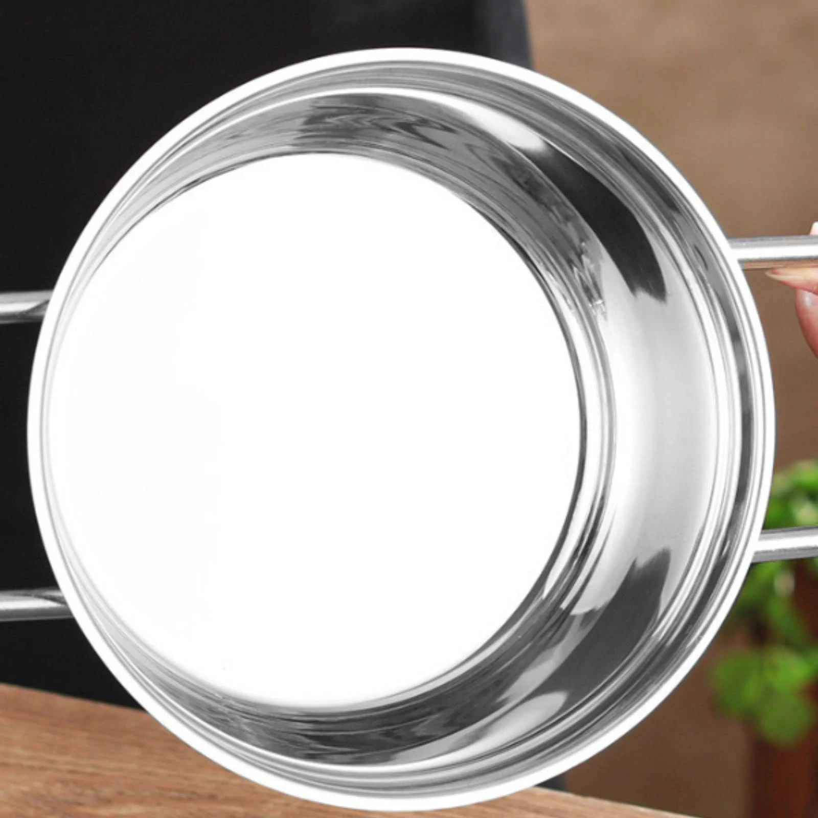 Shabu Shabu Pot Ergonomic Hot Pot Cookware Compact Long-Lasting for Solo Diners, Tabletop Cooking, Small Kitchens