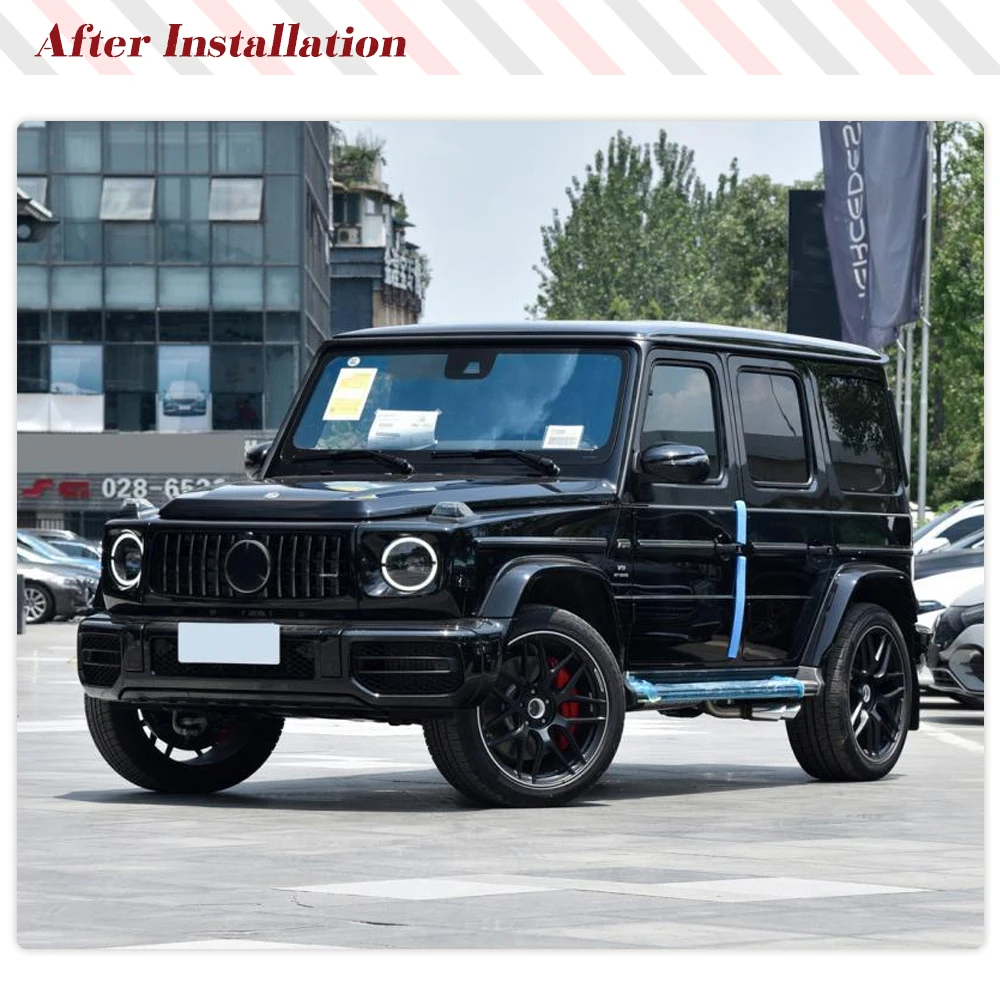 Car Body Side Molding Trims Cover for Mercedes Benz G-Class G63 W463 AMG Prepreg Dry Carbon Car Door Decoration Strip Side Trim