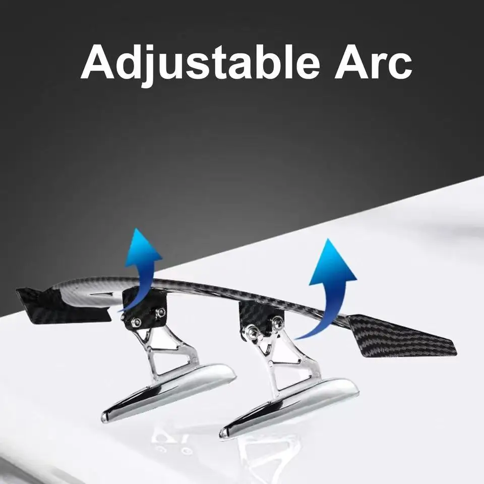 300mm Carbon-Faser Mini Auto Heckspoiler, Universelle Sportliche Heckflügel-Dekoration, Kofferraumlippe Spoiler für Auto-Außenstyling – Detail 5