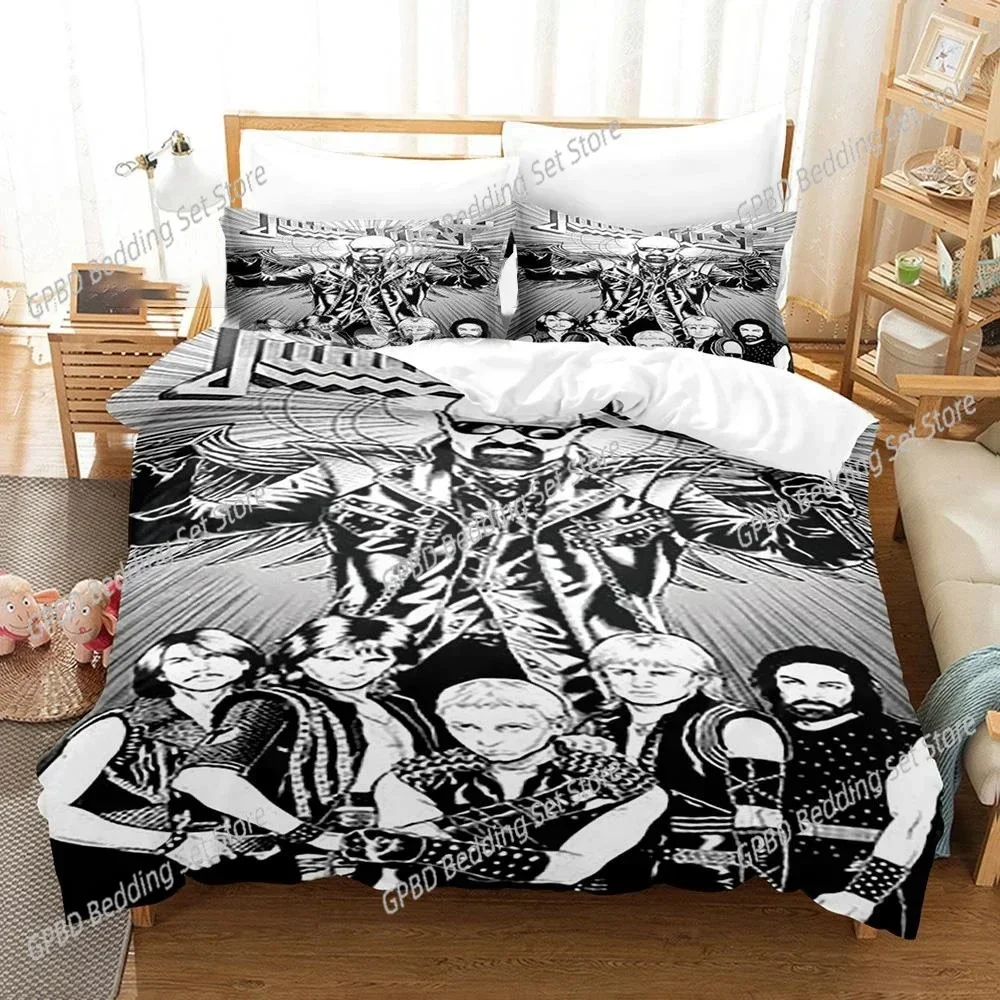 3D Print Judas Priest Hip Hop Band Bedding Set Bedroom Soft Modern Bedspreads Comefortable Duvet Cover Quilt Cover Pillowcase