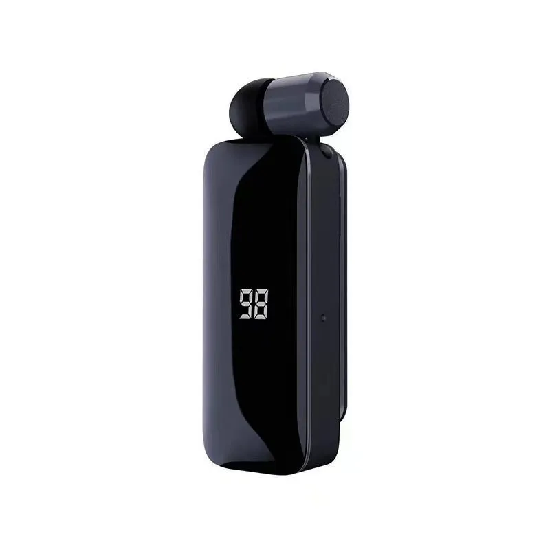 

F906 Clip-on Wireless Headset Support 111 Multi-point Pairing Connect Two Devices Noise Reduction Single Ear Business Earphone