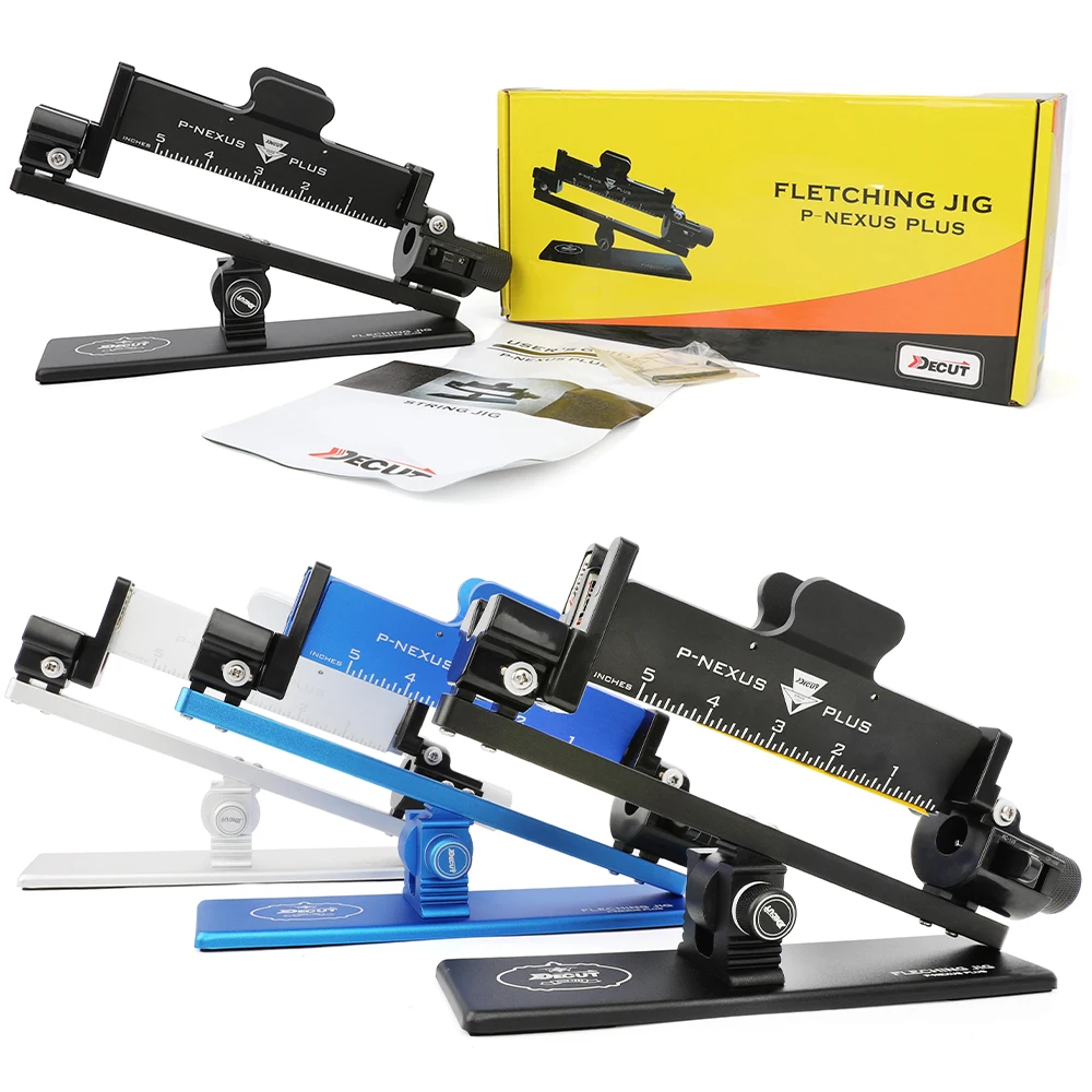 Fletching Jig Aluminium Multi Angle Adjustable Archery Arrow Vanes Feather Bonding Tool Stick Fletches Hunting Target Shooting