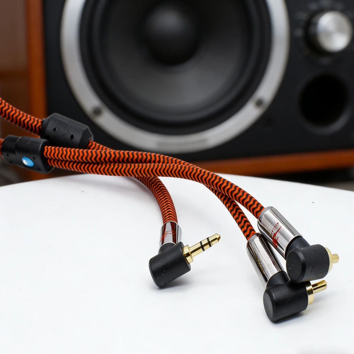 Angled Mini Jack 3.5mm to 2 RCA Hifi Audio Cable for PC Headphone Car MP3 Soundbox 3.5 to Dual RCA AUX Cable 1M 2M 3M 5M 8M 10M