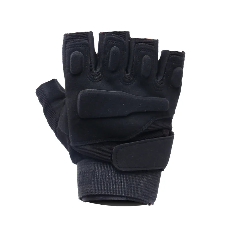 Guantes tácticos de medio dedo para hombre, equipo táctico de entrenamiento de caza al aire libre, senderismo y pesca, guantes militares